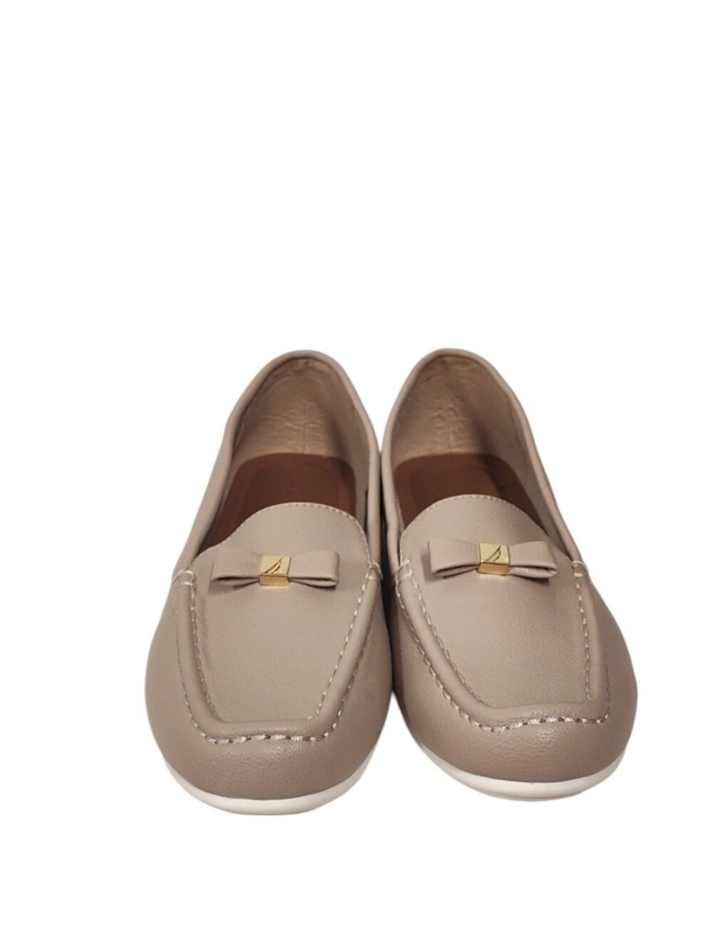 Nautica "Remi" Tan Bow Accent Loafers | Women's Size 7.5 - Picture 4 of 12